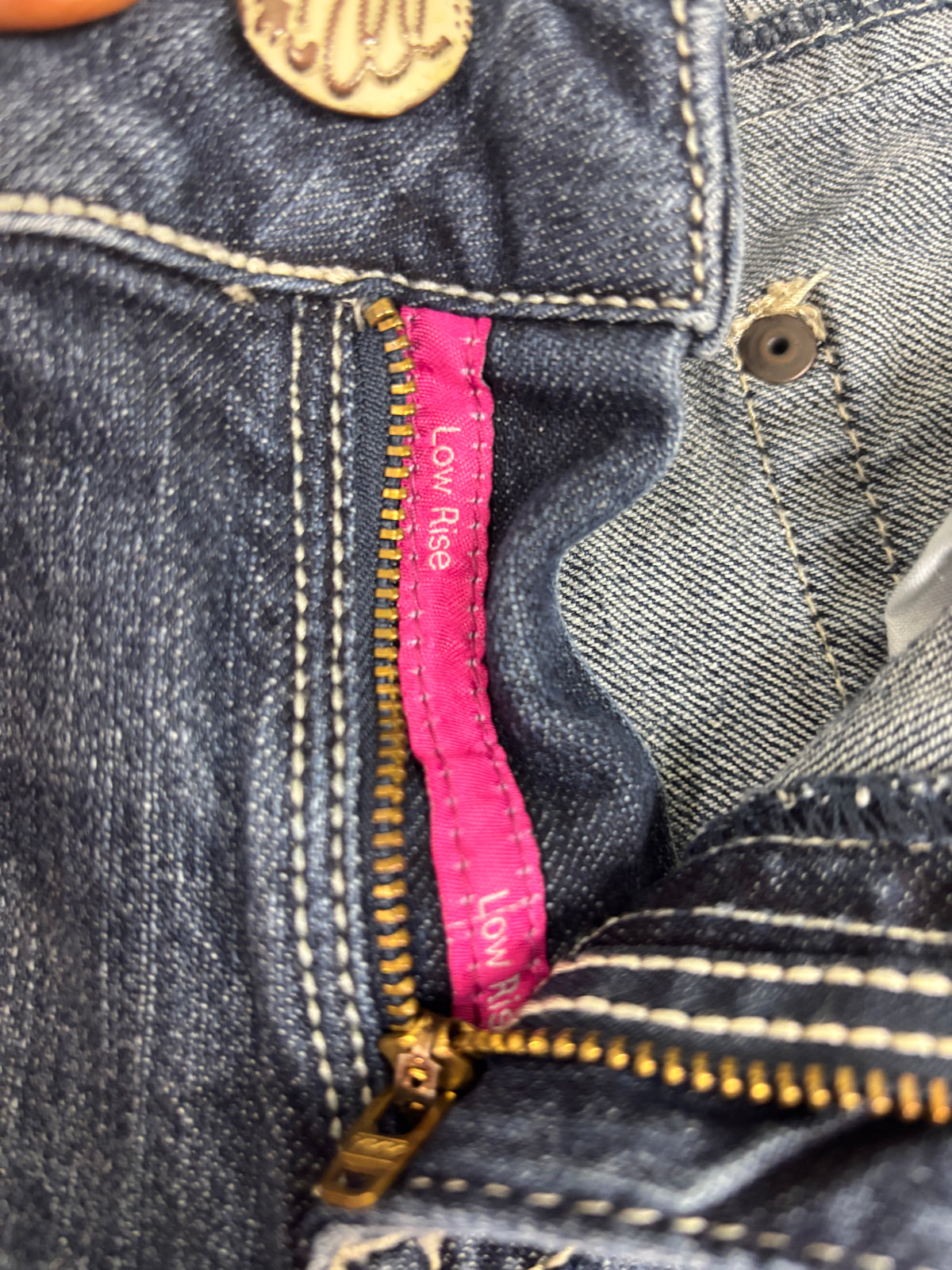 Wrangler low rise Premium patch jeans