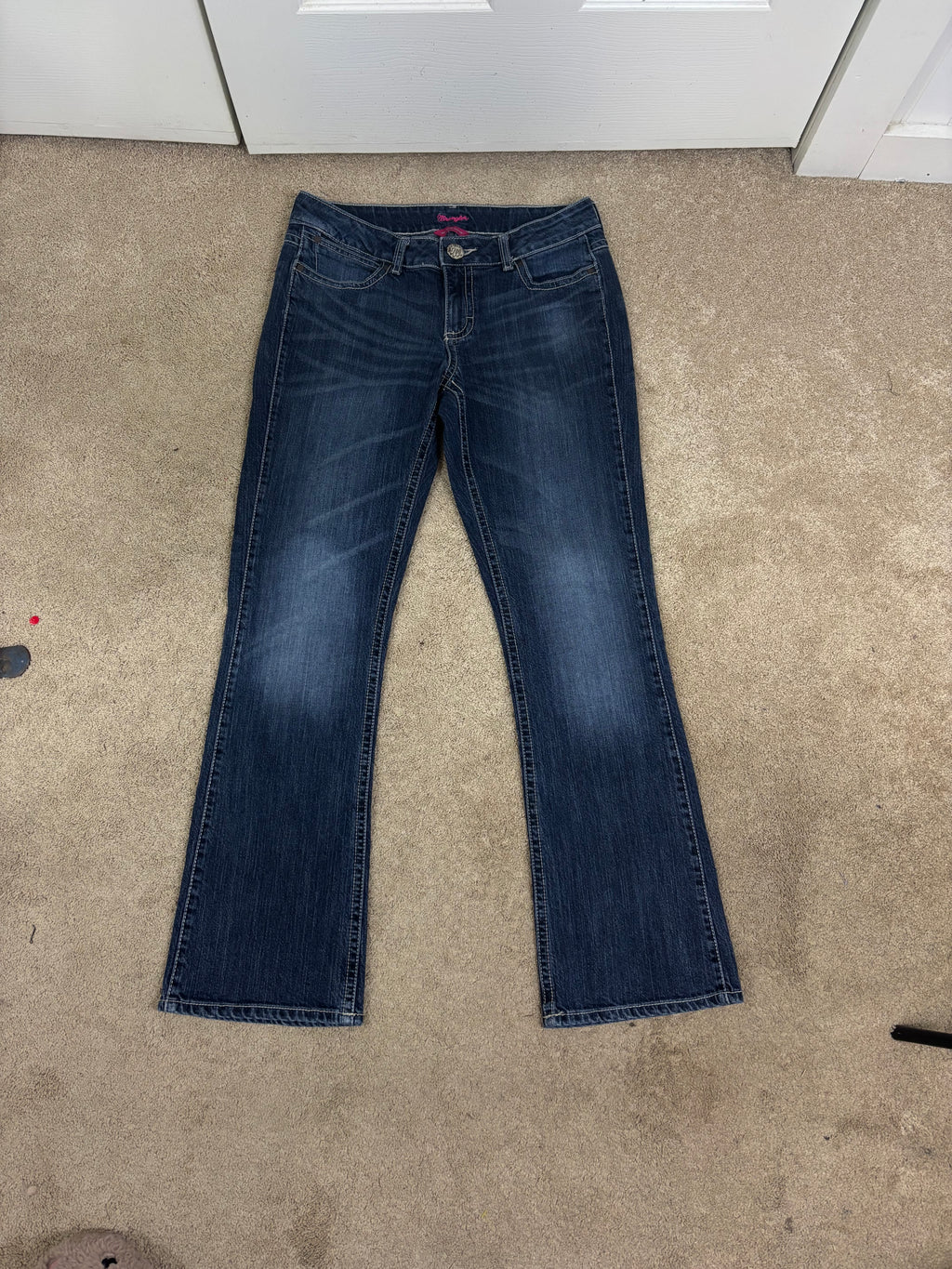 Wrangler low rise Premium patch jeans