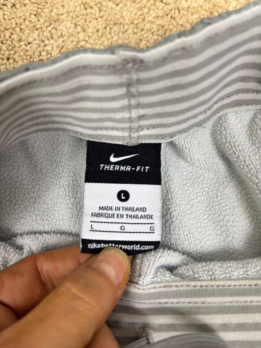Nike lounge pants with elastic drawstring waist