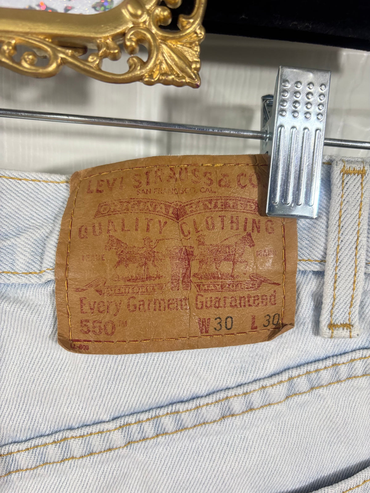 Levi’s 550 cutoff distressed shorts
