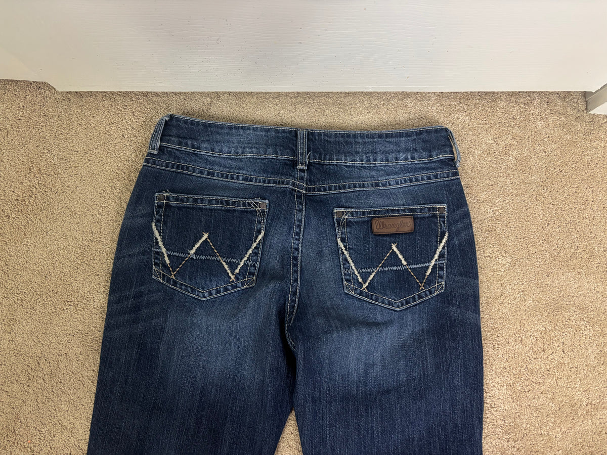 Wrangler low rise Premium patch jeans