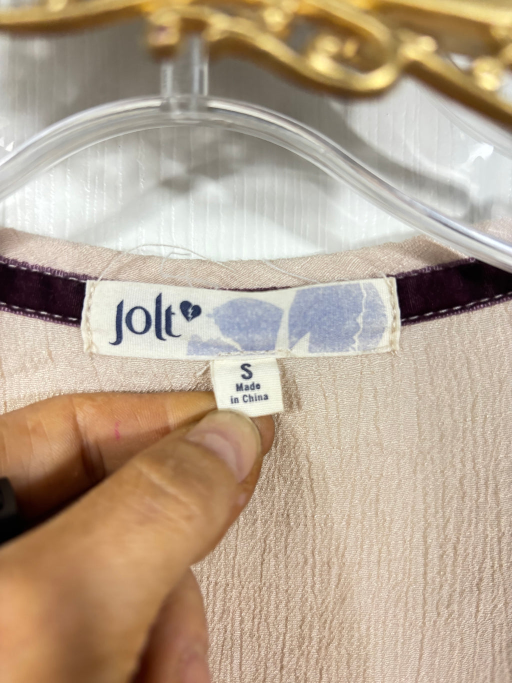 Jolt long sleeve boho top, S