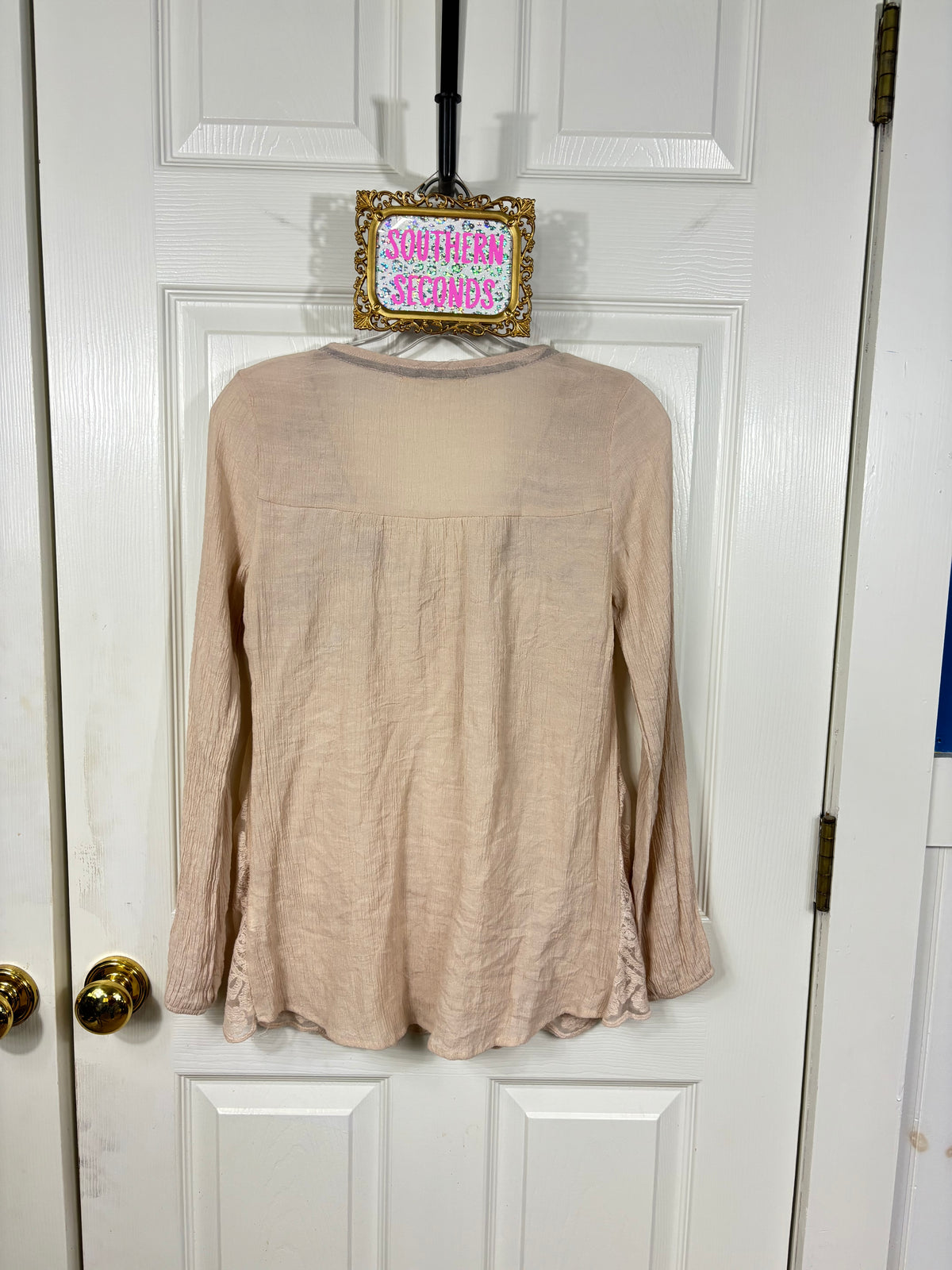Jolt long sleeve boho top, S