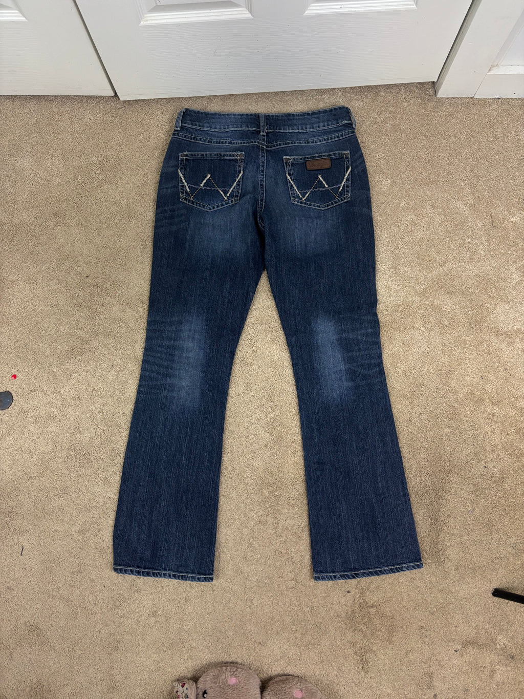Wrangler low rise Premium patch jeans