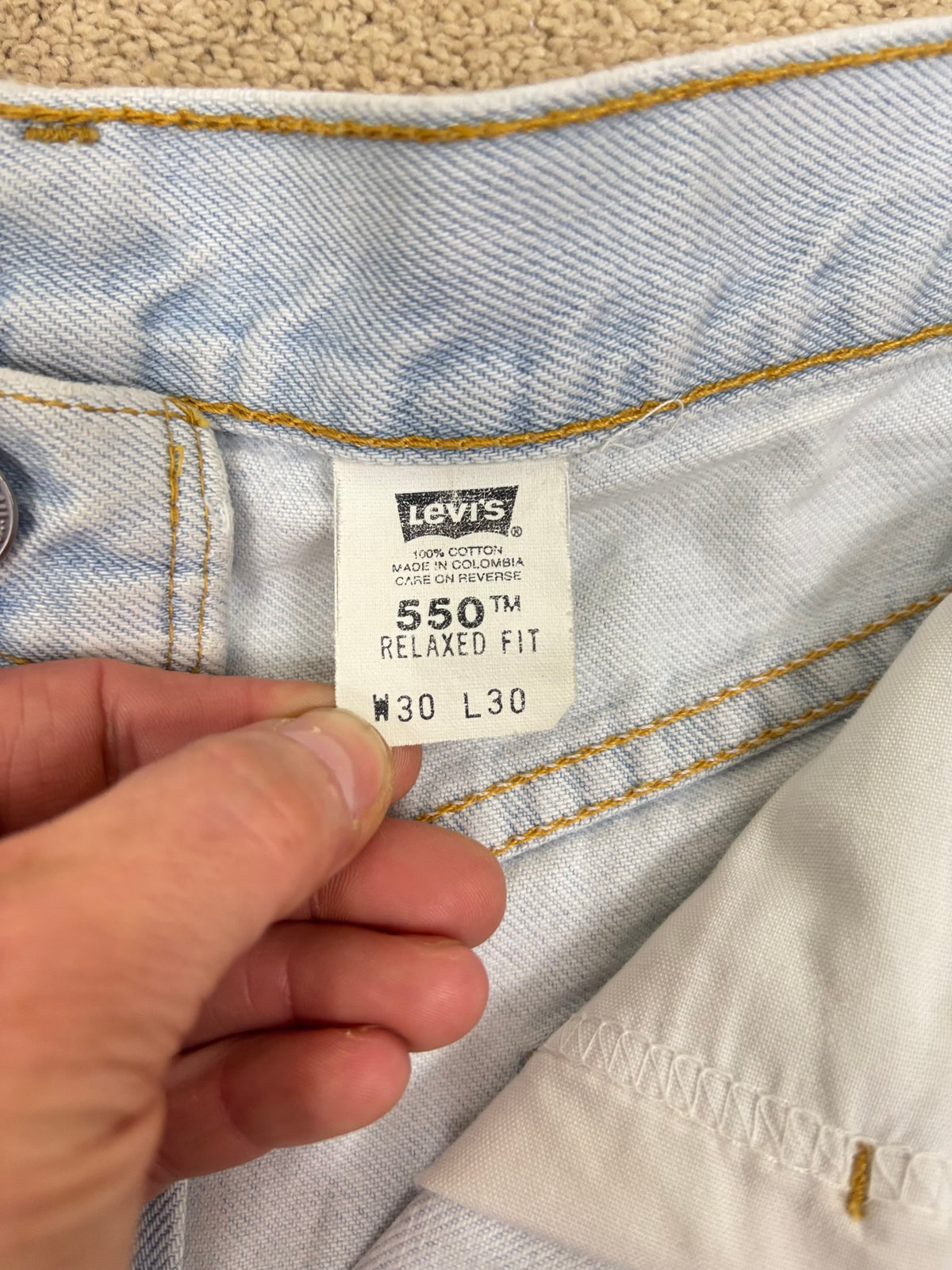 Levi’s 550 cutoff distressed shorts