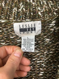 Vintage Leslie Fay Chunky Knit Sweater